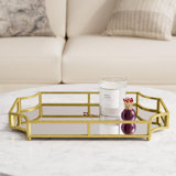 Connie Mirrored Glass Tray
