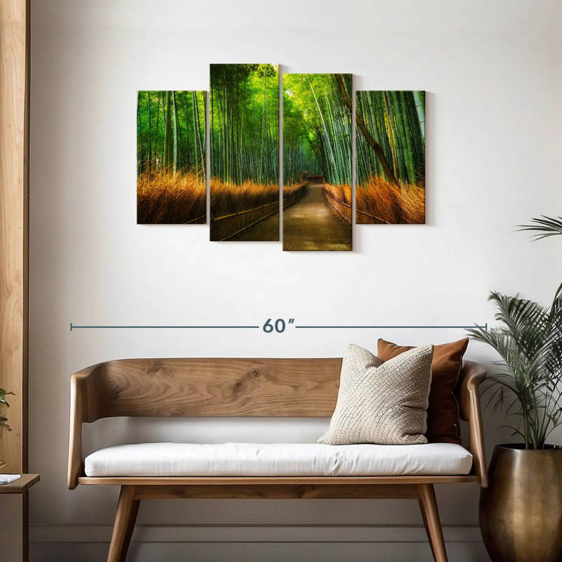 Alvord Arashiyama Bamboo Grove Path, H 27 po x l 43 po