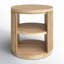 Fitzroy - Table de bout moderne en acacia naturel