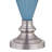 Rynar 25" Blue/Nickel Table Lamp Set