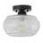1-lamp Dimmable Clear Glass Flush mount light