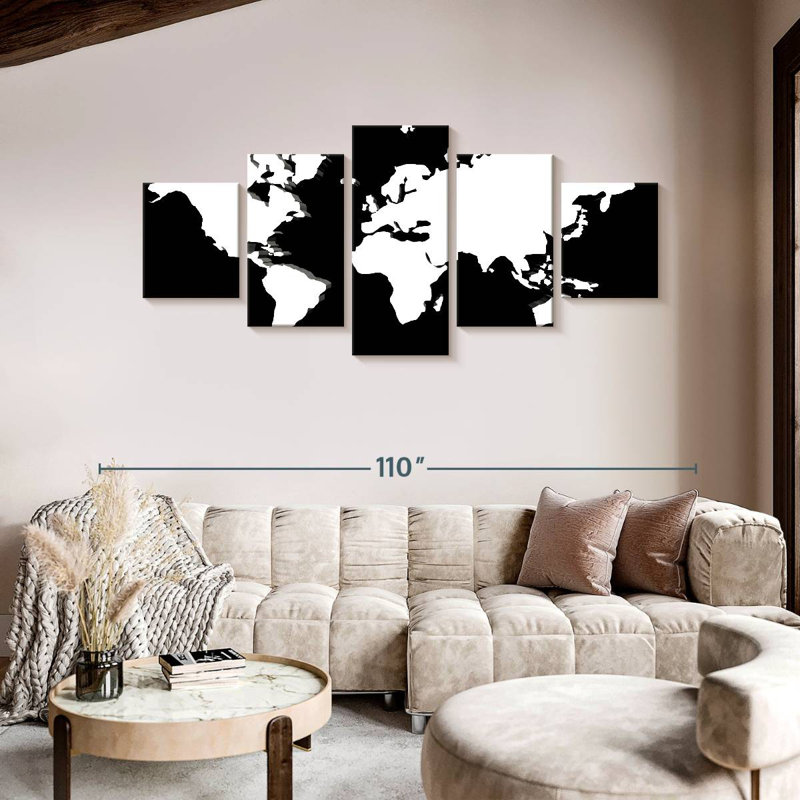 Carte du monde sombre