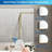 Backlit Led Bathroom Mirror, Frame, Anti-fog Wall-mounted Bathroom Mirror, 3-color Light, Waterproof Dimmable Led Bathroom Mirror With Memory Function, Touch Buttons-1619066541