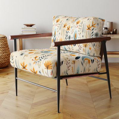 Fauteuil d'appoint rembourré Boho