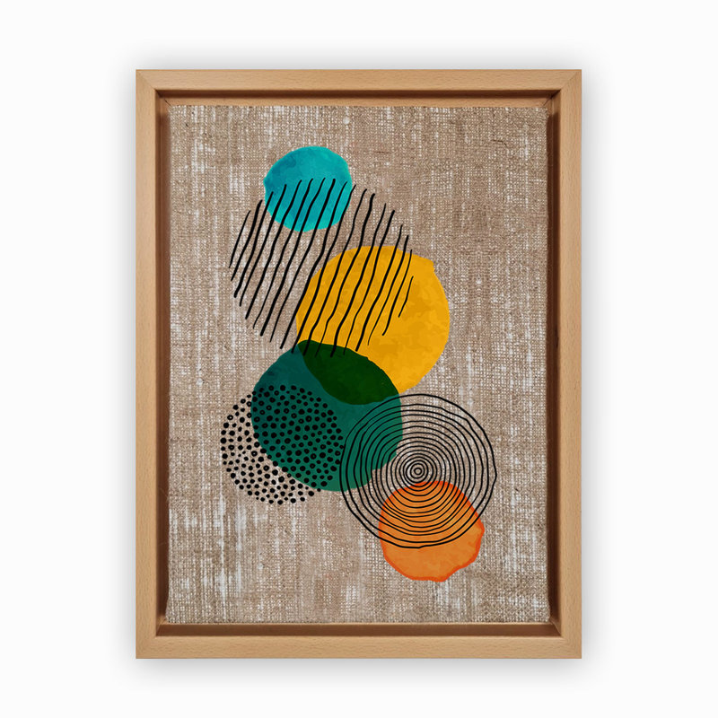 Decorative Canvas Painting, Wood