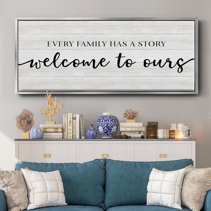 Family Story - toile encadrée, H 24 po x l 60 po