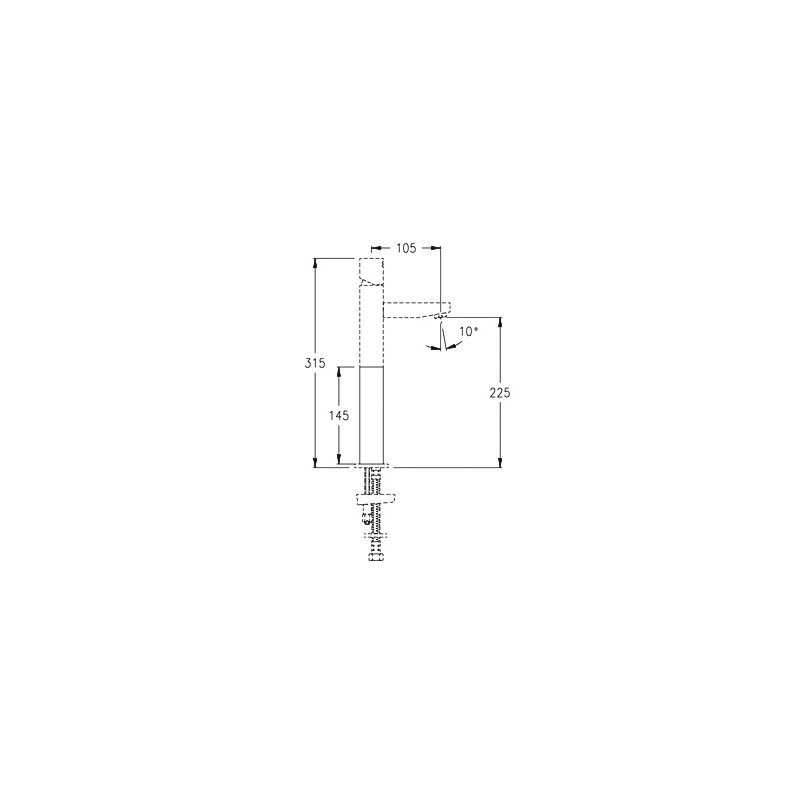 Shirl Monobloc Basin Mixer