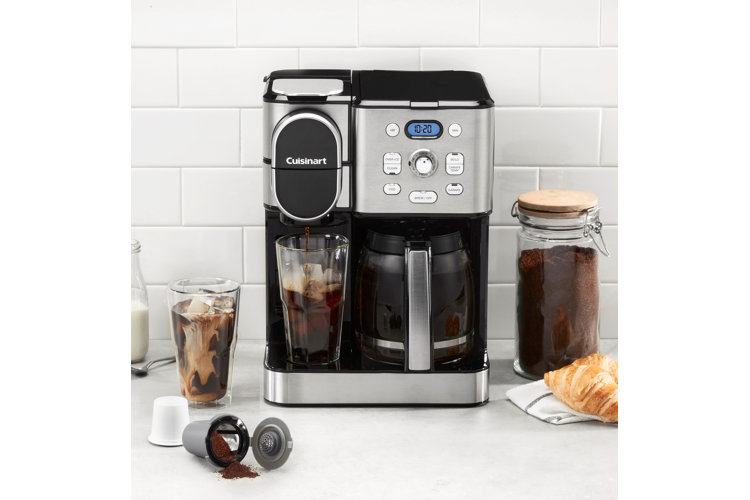 two-in-one coffee maker with pot