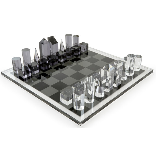 Jonathan Adler Acrylic Chess Set - Black