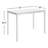 Sawin Glass Top Metal Base Writing Desk