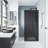Zenith 34" W x 74" H Fixed Frameless Shower Screen with 3/8" Glass-99929943
