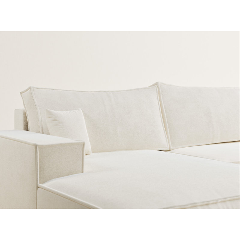 6 Seater Reclining Corner Sofa , Cream