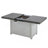 Extendable Rectangle Aluminum Alloy Fire Pit Table