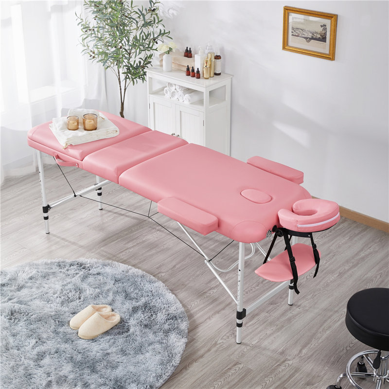 Adjustable Massage Bed 3 Fold Height with Backrest