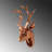 Elegant Decorative Wall Accessory, Bronze Color, 10.2 x 15.0 x 6.7 inches | 100% Polyester Material | Perfect for Home Décor, Living Room, or Office | Stylish and Functional Accent Piece-1599131864