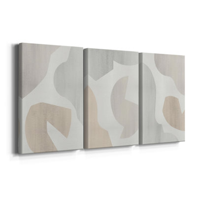 Shaping Soft I  -Custom Wrapped Gallery Canvas - 3 Pieces