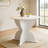 36''  Modern Round Dining Table with Cross Pedestal
