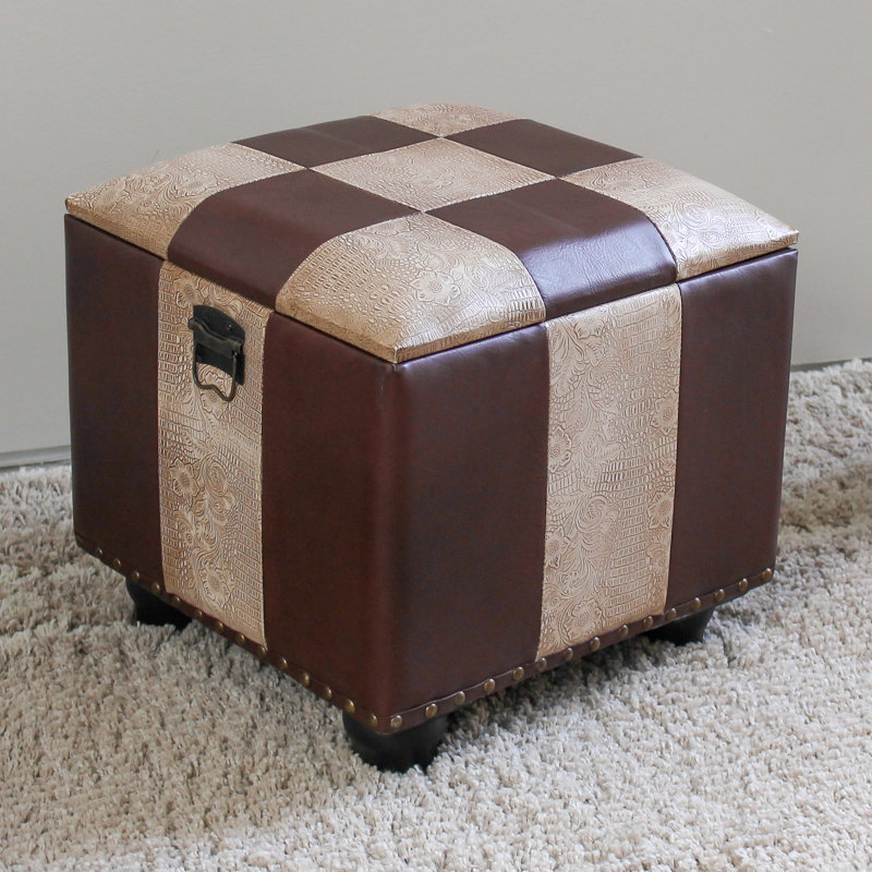 Lashonda Faux Leather Ottoman