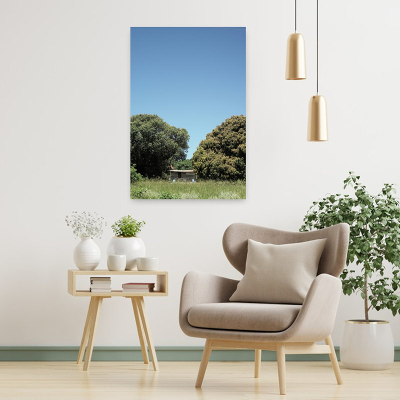 Contemporary Art Peaceful Rustic Serene Architecture Forest Art by Shot By Clint - Wrapped Canvas Print