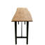 Mabel 124.5cm Solid Wood Top Console Table