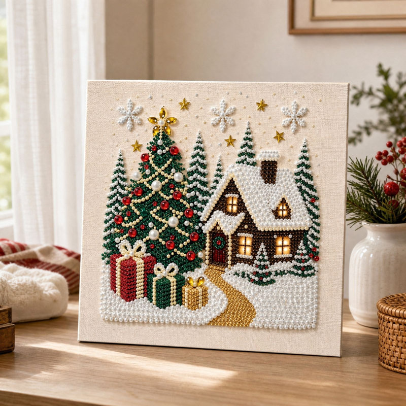 Décorations de Noël Kit de bricolage de Noël pour décoration murale de vacances, YEB