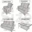 7 Seater Rattan Sofa Set With Firepit Table