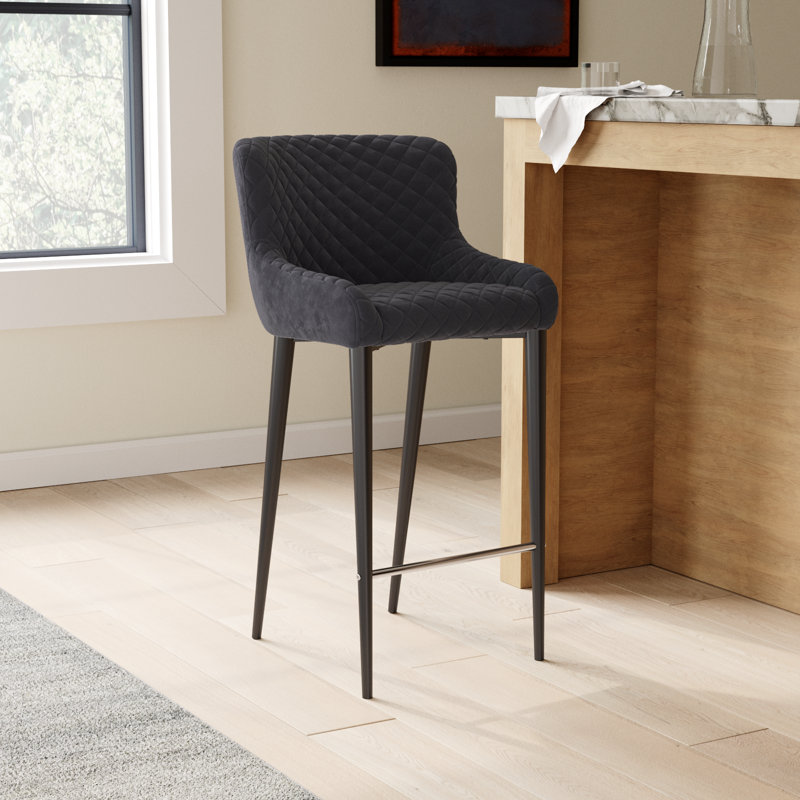 Carly Counter & Bar Stool, Gray, Counter Stool (26" Seat Height)