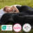 Bedsure Queen Box-Stitch Down Alternative Duvet Insert – Black , All-Season Comforter-101518298-101820269