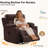 41"W Dual Motor Power Swivel Rocker Glider Recliner with Massage and Heat,Adjustable Headrest and Armrest Storage-145725533