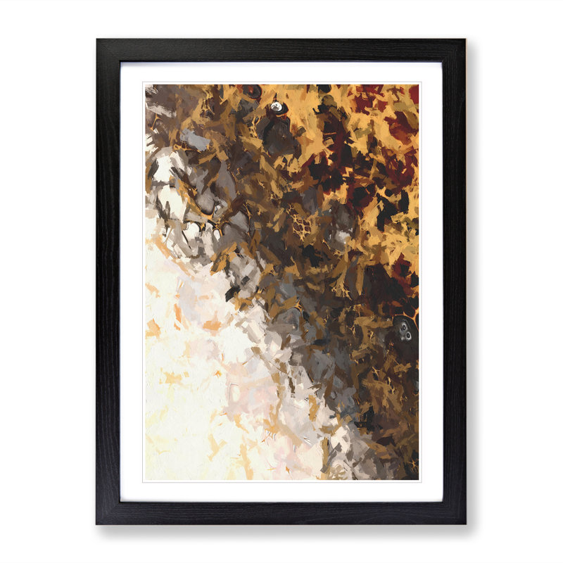 View Of The Shadows - Print, Black Picture Frame, White, 66cm H x 48cm W