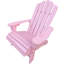 Confortable chaise en bois rose pour - Design, intérieur et extérieur, construction, emplacements polyvalents, assemblage facile Patio, terrasse, jardin, porche, bord de piscine, à assembler-1390246504