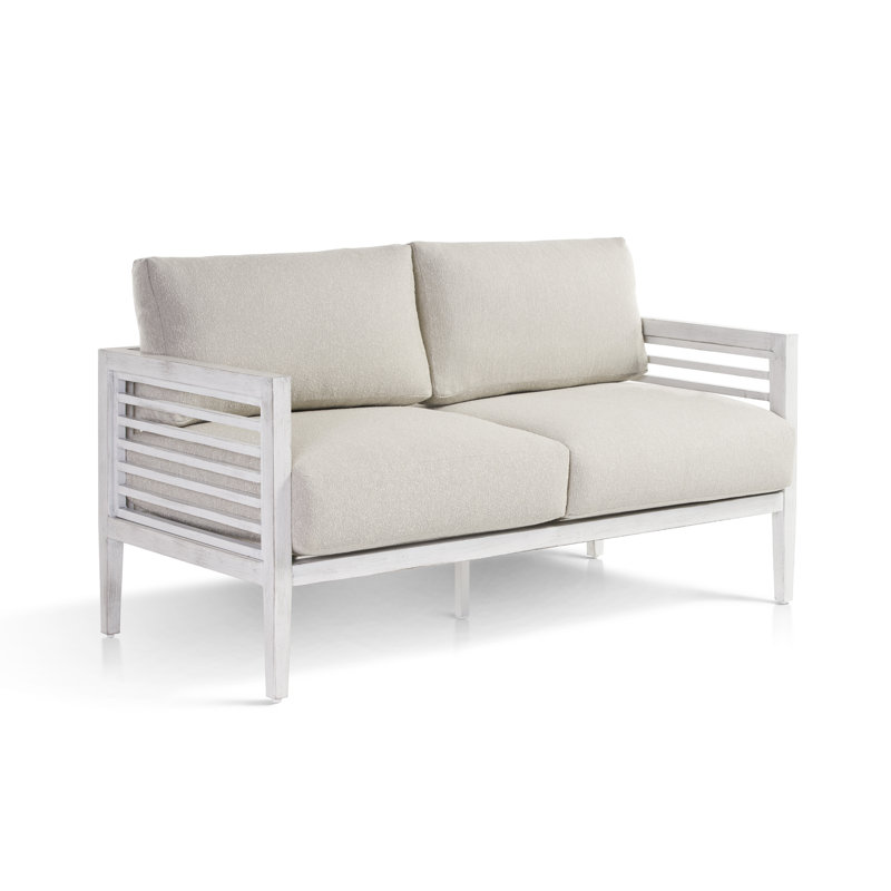 Causeuse de patio avec coussins Torland, Argent coulé Sunbrella®