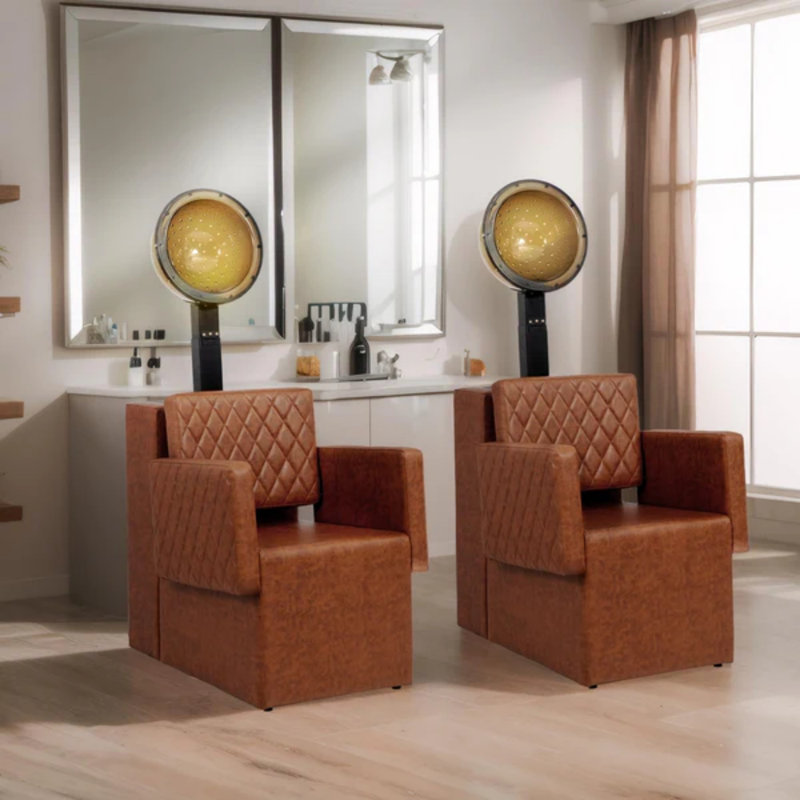 Professional Salon Hair Drying Chair, Brown