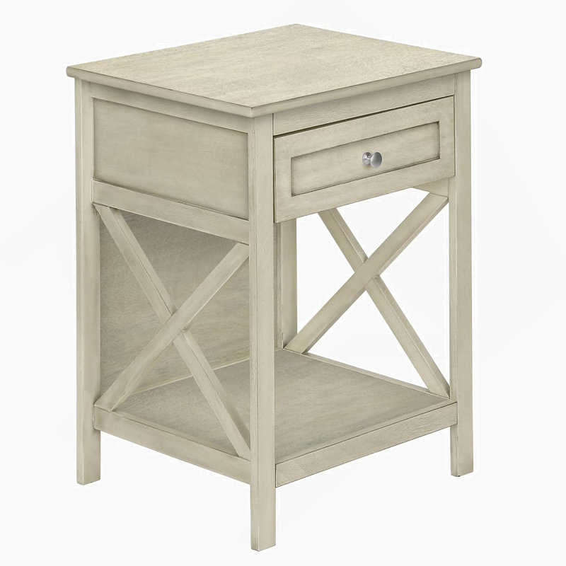 End Table With One Drawer And Shelf