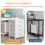Yatendra Modular L-Shaped Steel Writing Desk with Built-In Electrical Outlet-1183165717