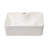16"X12" White Ceramic Rectangular Vessel Bathroom Sink