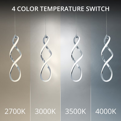 Luminaire suspendu grappe 23 lumières DEL Interlace