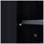 Armoire de salle de bain noire en coin avec tablette réglable-129460132