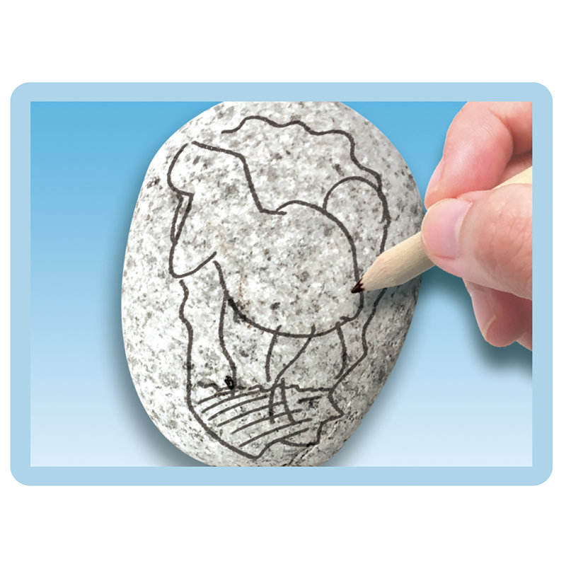 Ensemble de peinture rupestre - dinosaure B