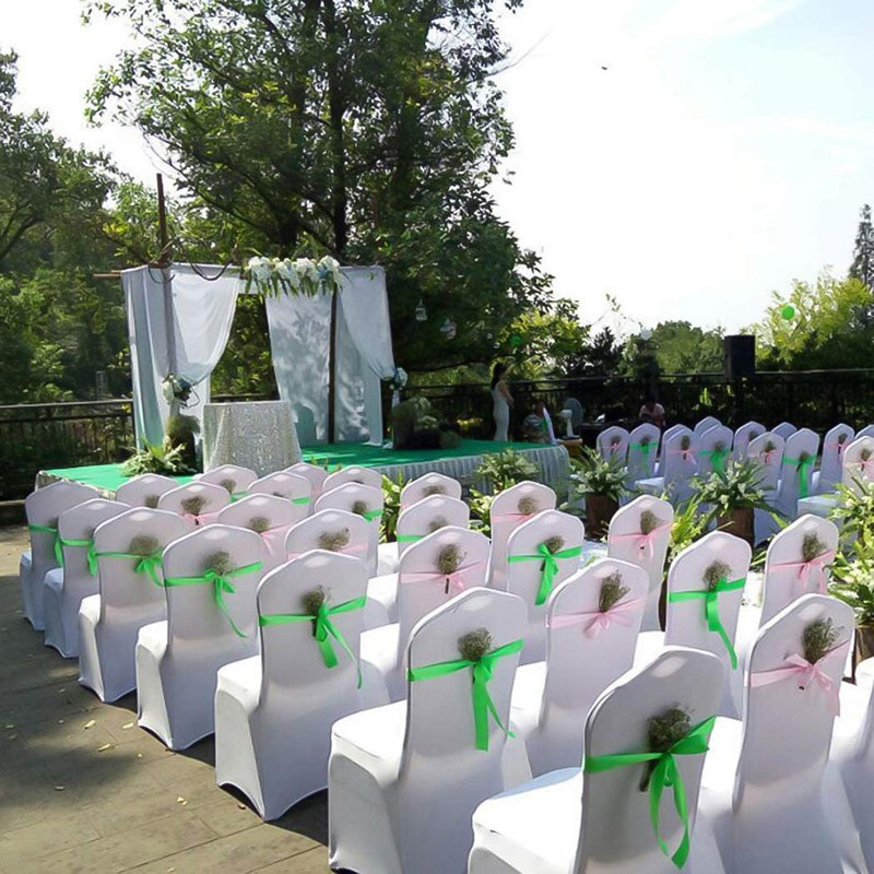 Polyester Chair Covers, White