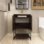 23,6 po X P 18,9 po P 33,8 po Meuble-lavabo autoportant simple H en résine blanche-389255404