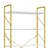 5 Tier Industrial Bookshelf with Metal Frame and Scratch Resistant Shelves-394642799-397516470