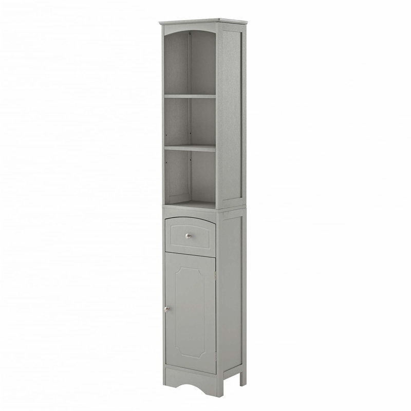 Grande armoire de salle de bain, Gris