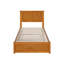 Lit plateforme Ashante en bois massif avec pied de lit à panneau et lit gigogne-1229372439-1229372458