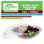  64Oz Clear Salad Bowls With Lids And Fork - For Lunch, Salads, Fruits, And Meal Prep (100)