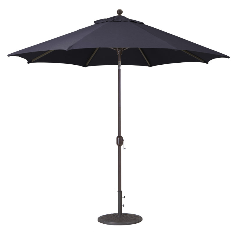 Parasol de marché 9 pi Nadasha, Bronze antique, Toile Sunbrella® régate