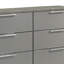 Commode 6 tiroirs Oniskey - gris