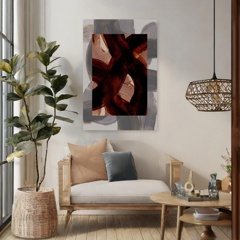 Art contemporain contemporain abstrait, H 48 po x l 32 po