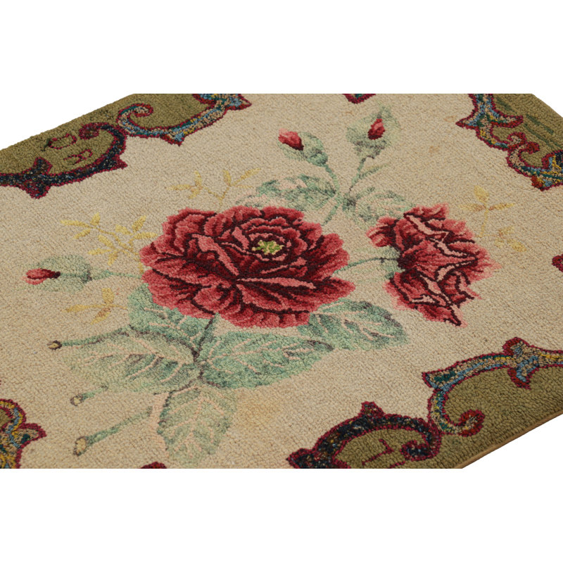 One-of-a-Kind 2’x2’6” Area Rug