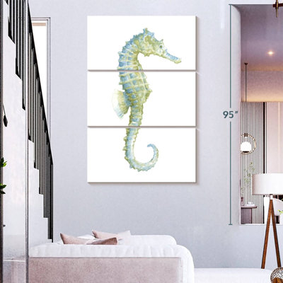 Brampt aquarelle hippocampe I